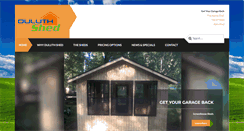 Desktop Screenshot of duluthshed.com