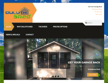 Tablet Screenshot of duluthshed.com